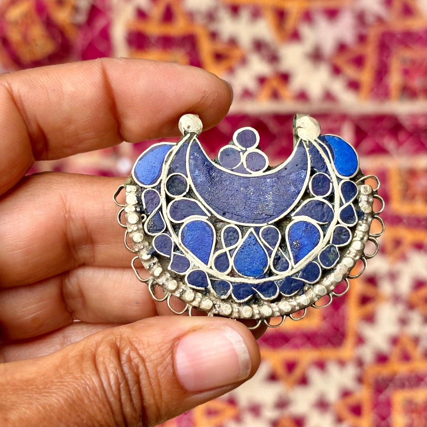 Pendentif breloque orientale, bijou tribal, danse orientale, bijou ethnique, pendentif vintage, collier afghan, bijou gypsy boho festival