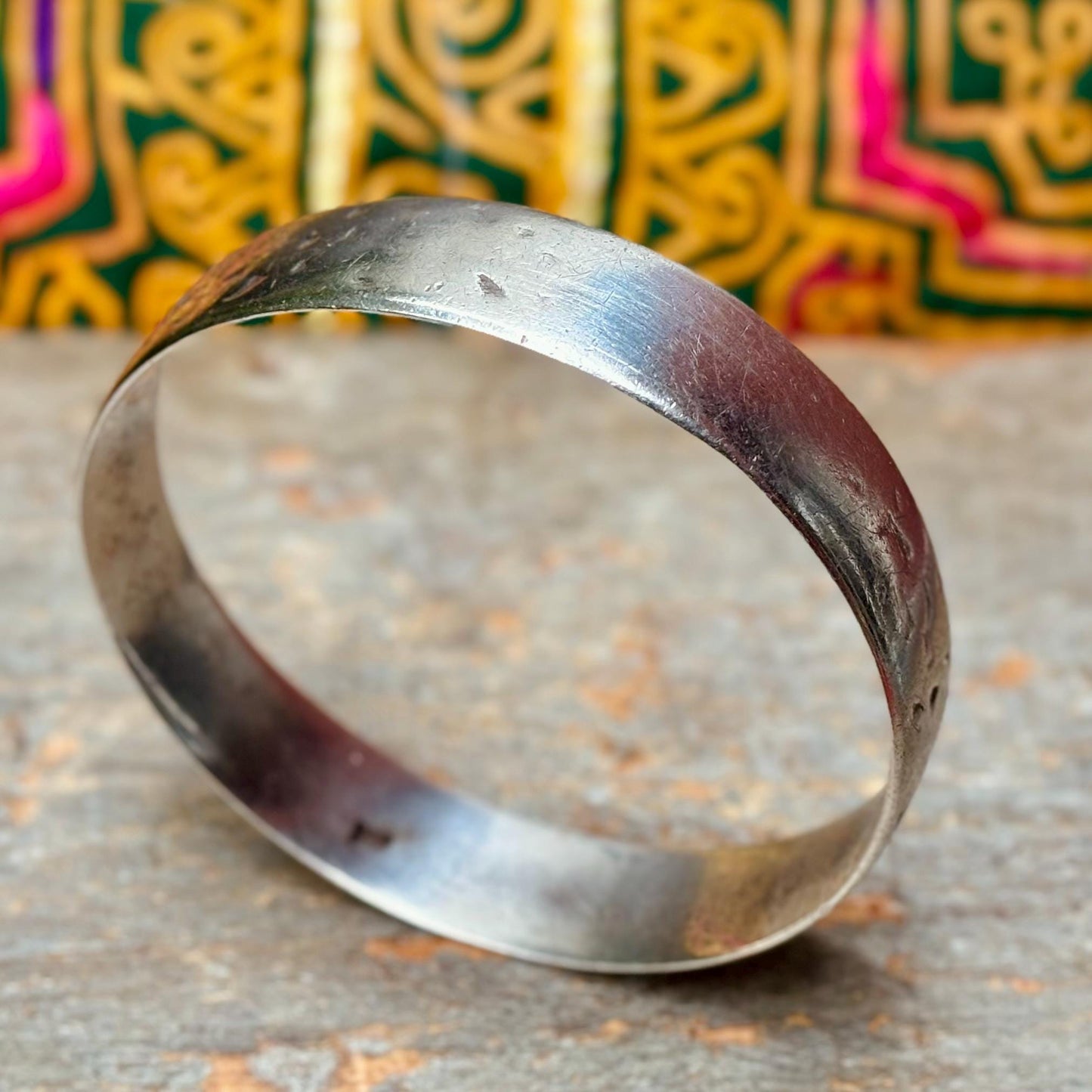 Bracelet antique argent 925 Berbère - Bijou Amazigh vintage du Maroc années 50