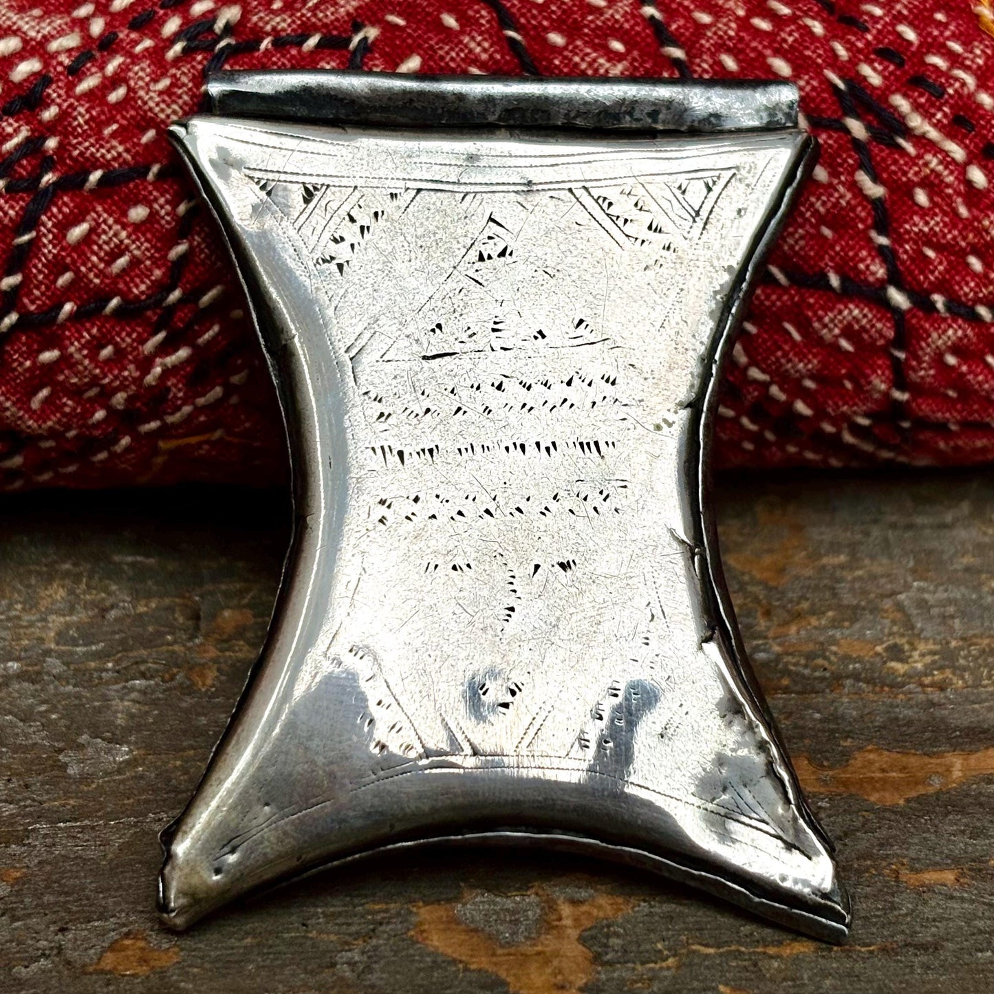 Alter Touareg Anhänger Silber Tcherot - Amulett Sahara Berber Afrika