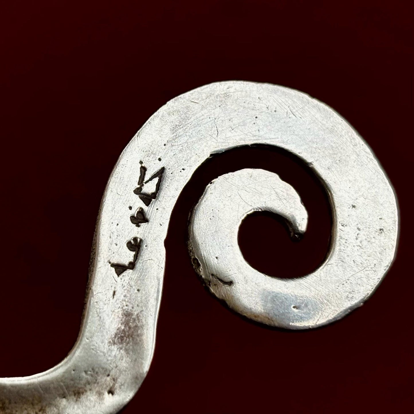 Pendentif serpent argent Berbère vintage - Amulette talisman Maroc ancien