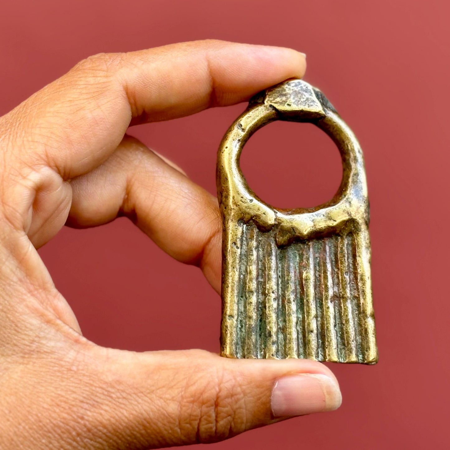 Antiker Anhänger Äthiopien, Vintage afrikanischer Anhänger, Ethnischer Tribal-Anhänger, Antike ethnische Schmuckstücke, Afrikanische Kunst, Afrikanische Halskette