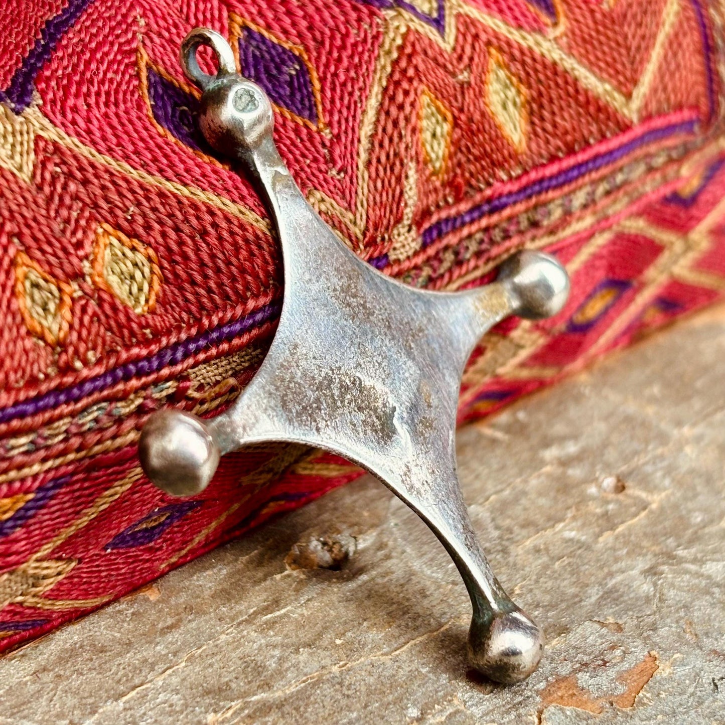 Cruz del Sur de plata, Cruz de Agadez bereber tuareg de Marruecos, Sahara, Joya étnica tribal árabe oriental, Magreb, Amuleto de protección, Regalo.