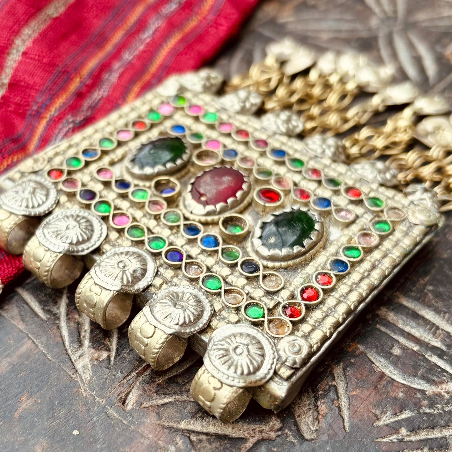 Pendentif tribal, bijou ethnique Afghan, danse orientale, bijou asiatique, pendentif vintage, collier tribu Kuchi, bijou gypsy boho festival