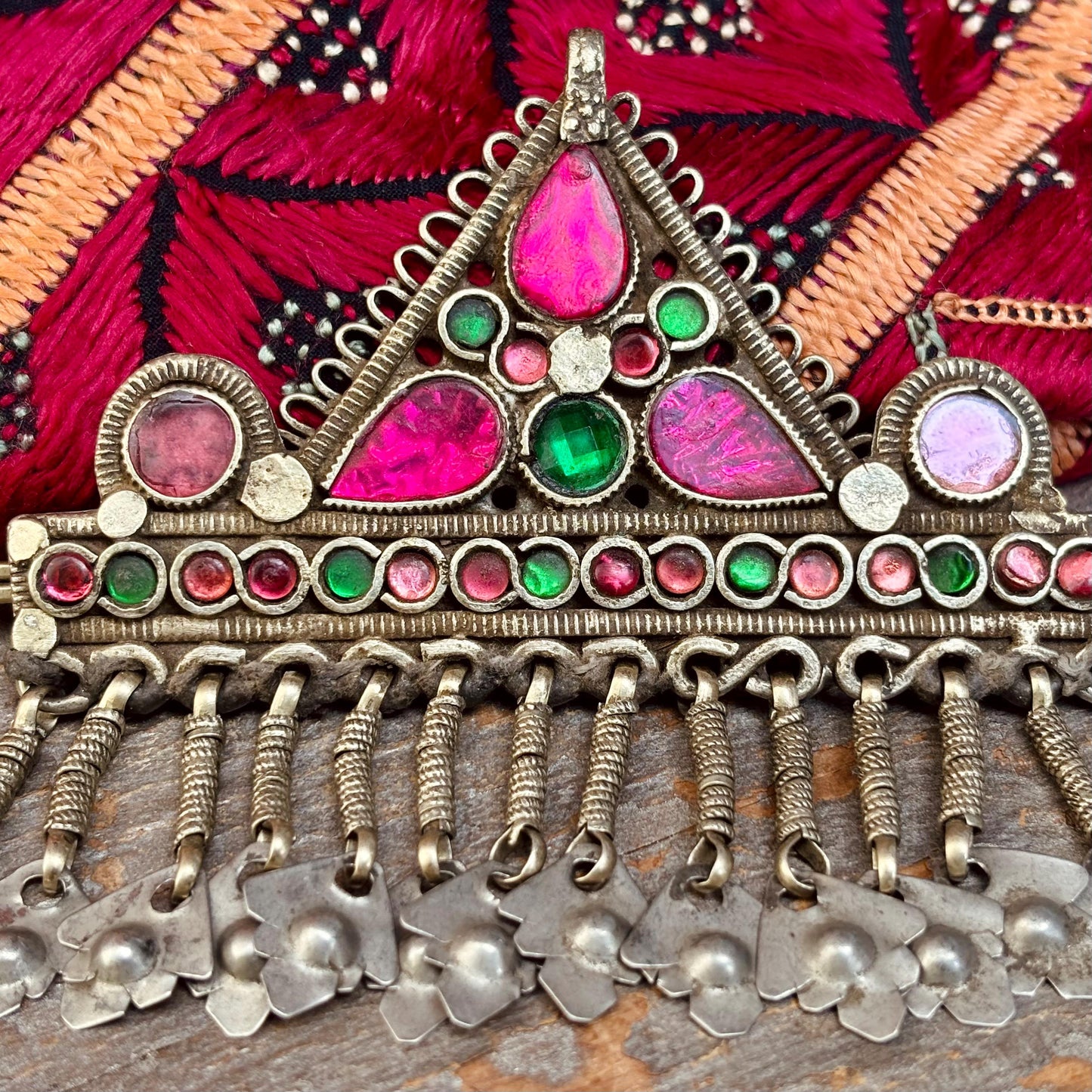 Horquilla antigua para el cabello, Joya étnica tribal Kuchi de nómadas afganos, Joya asiática oriental boho, Danza oriental tribal fusión, Regalo