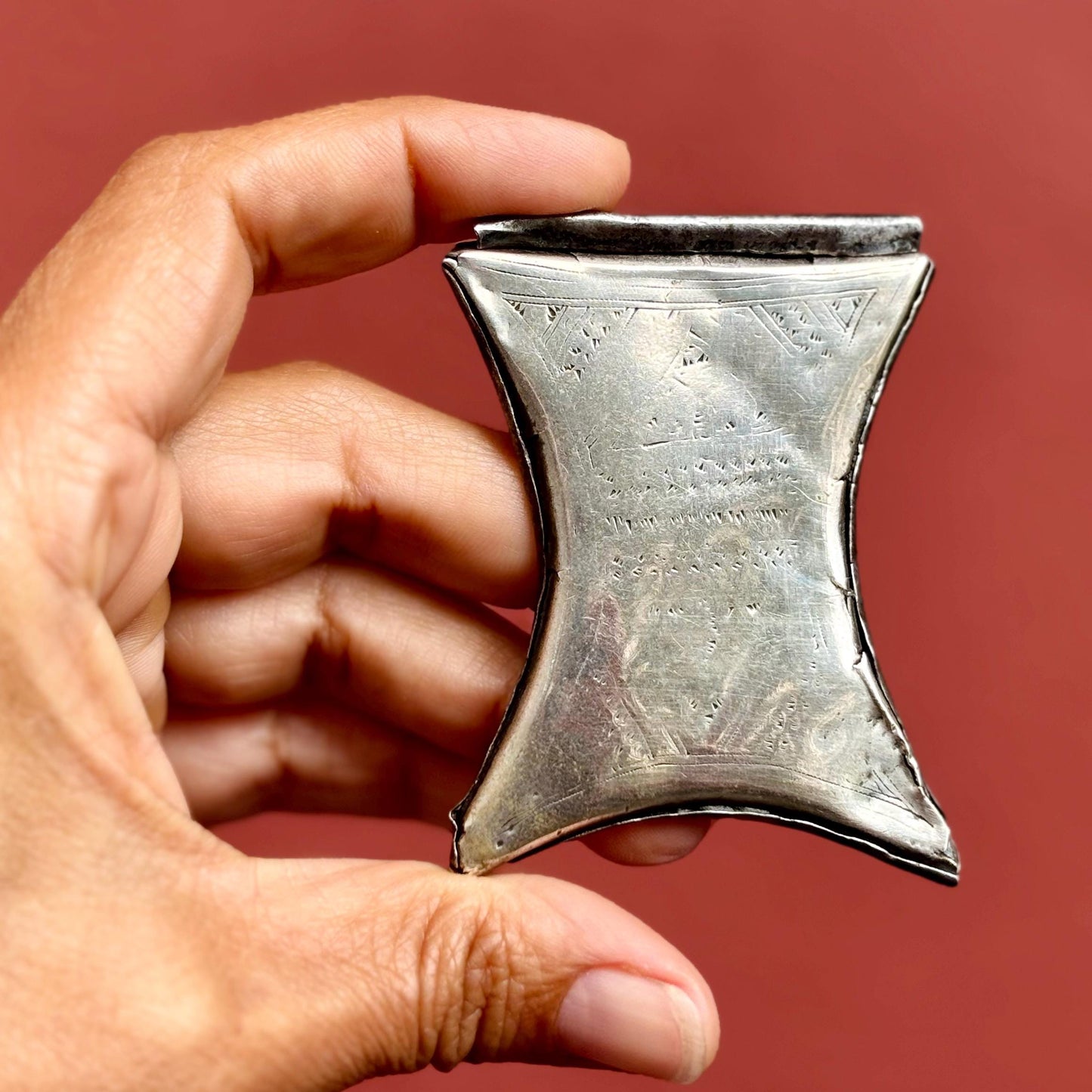 Alter Touareg Anhänger Silber Tcherot - Amulett Sahara Berber Afrika