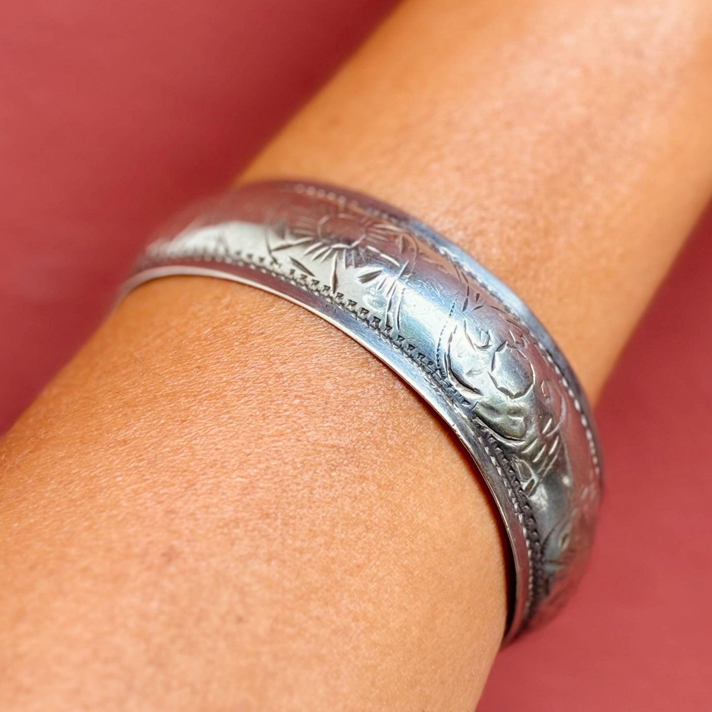 Bracelet argent Berbère ancien - Bijou Amazigh vintage du Maroc