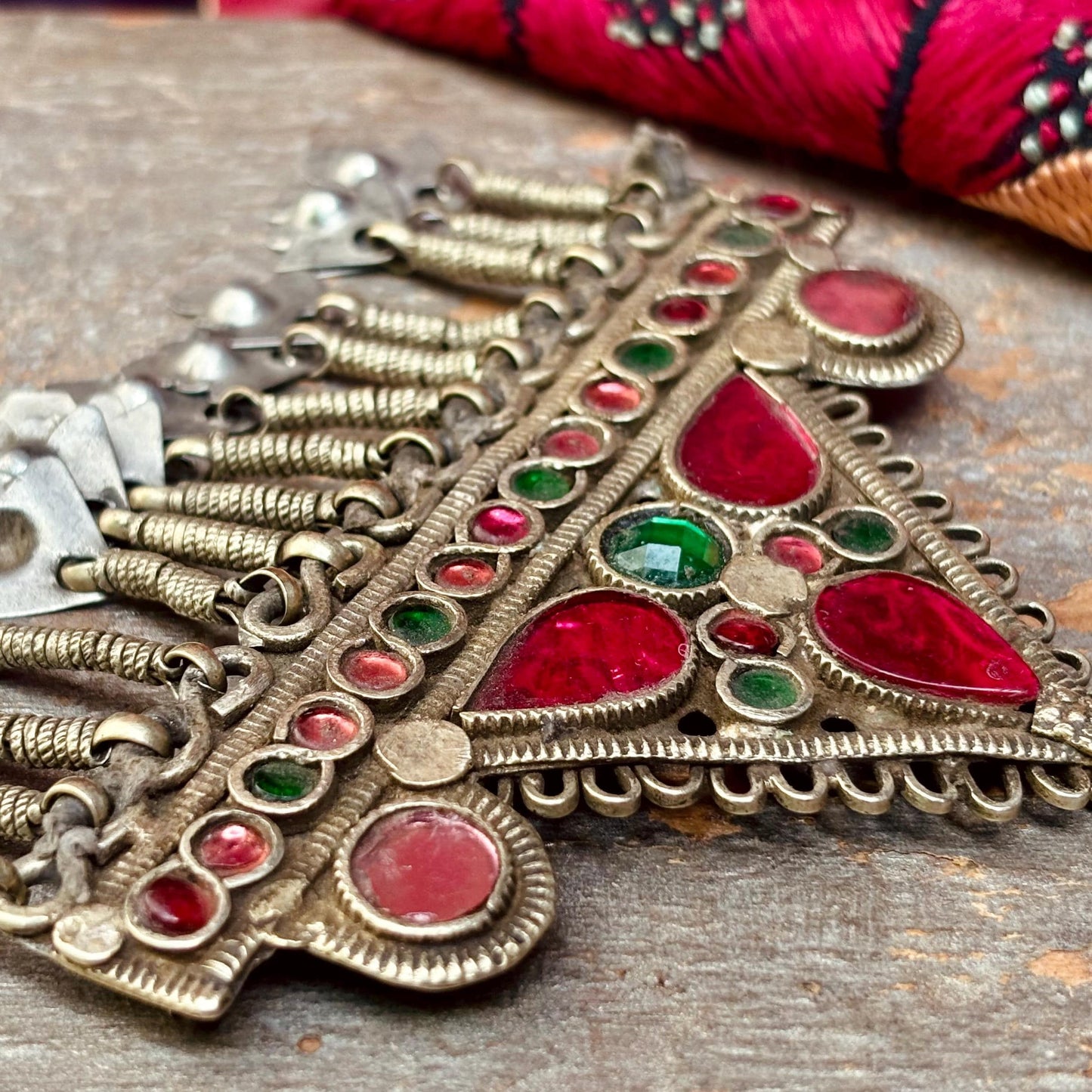 Horquilla antigua para el cabello, Joya étnica tribal Kuchi de nómadas afganos, Joya asiática oriental boho, Danza oriental tribal fusión, Regalo