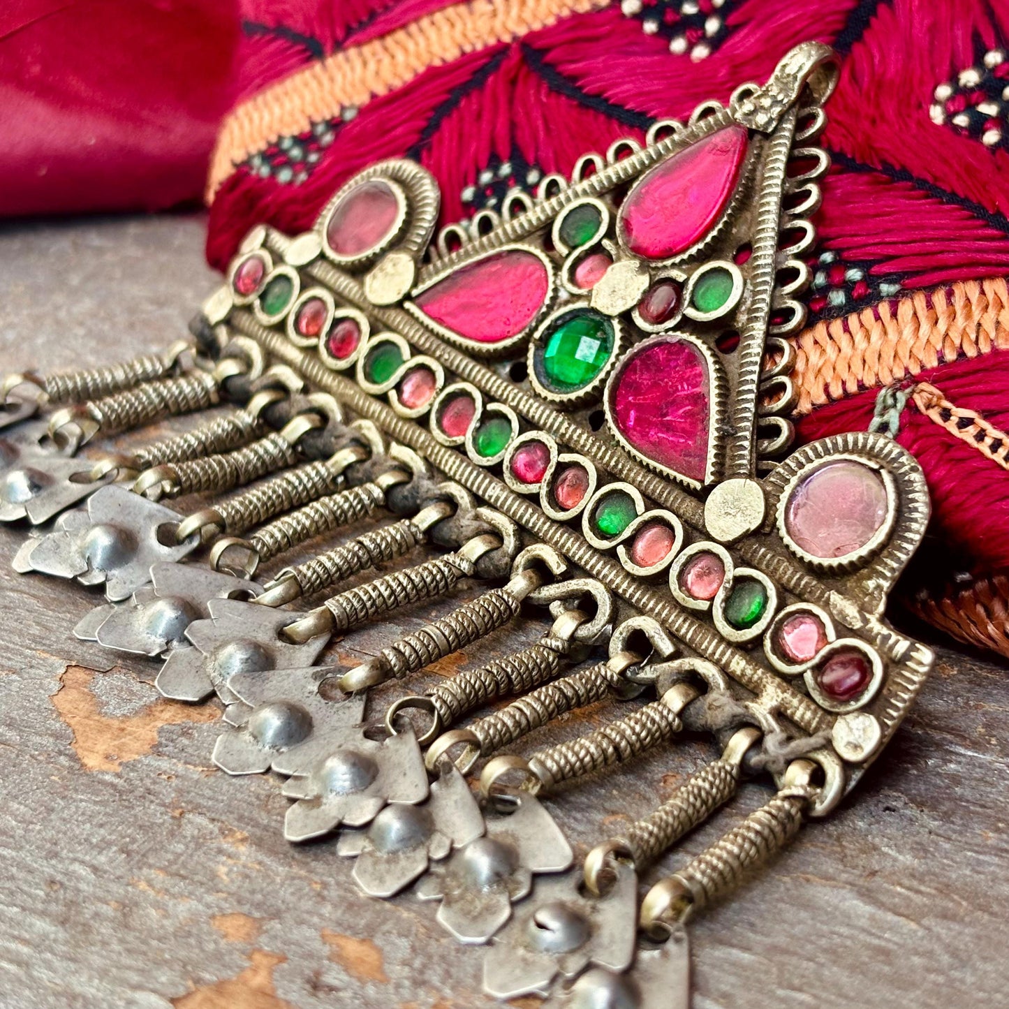 Horquilla antigua para el cabello, Joya étnica tribal Kuchi de nómadas afganos, Joya asiática oriental boho, Danza oriental tribal fusión, Regalo