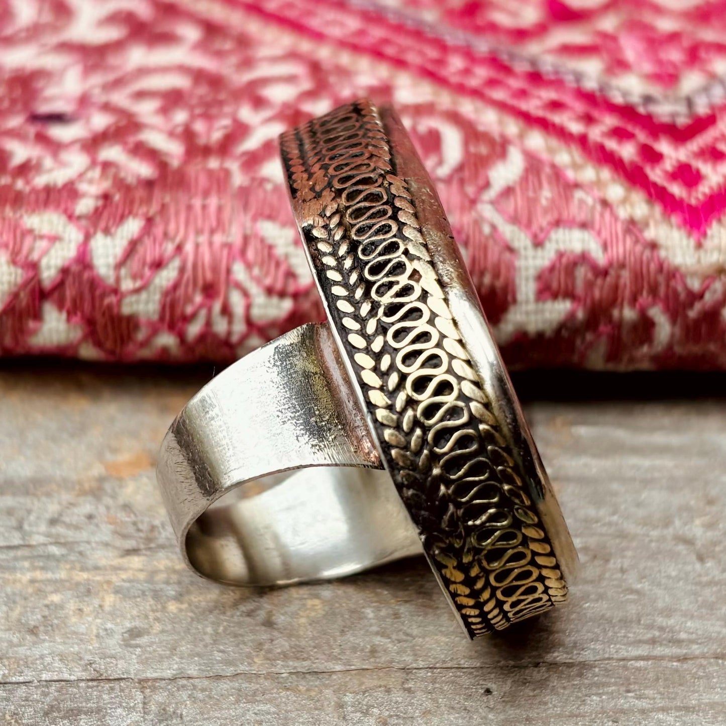 Bague Turkmène, Afghane, Grosse bague festival, Hippie, Boho, Gypsy, Bague tribale, Ethnique, Orientale, Bague filigrane, Vintage, Artisanat