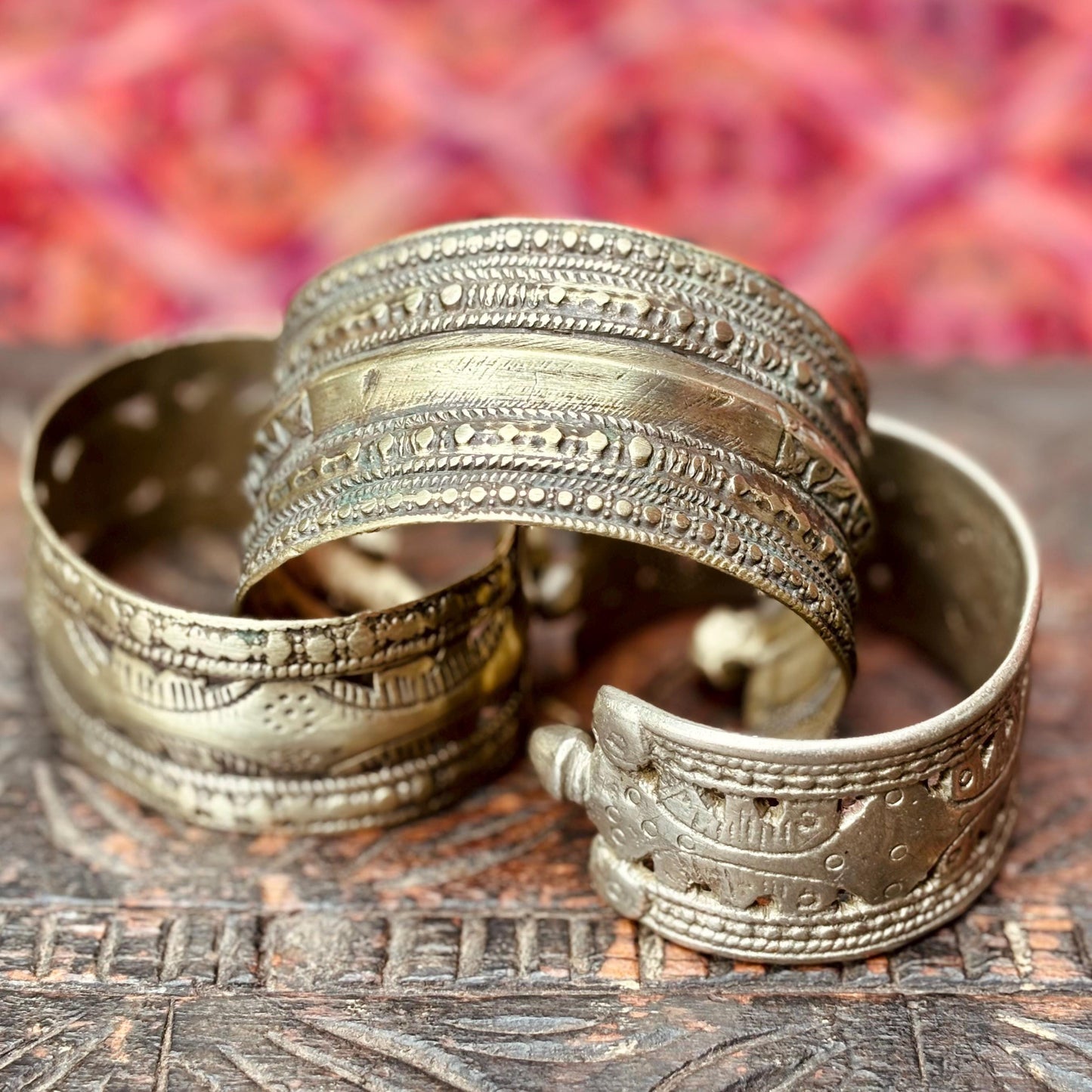 Bracelet tribal boho afghan au choix - Bracelet manchette métal ethnique ancien tribu kuchi vintage