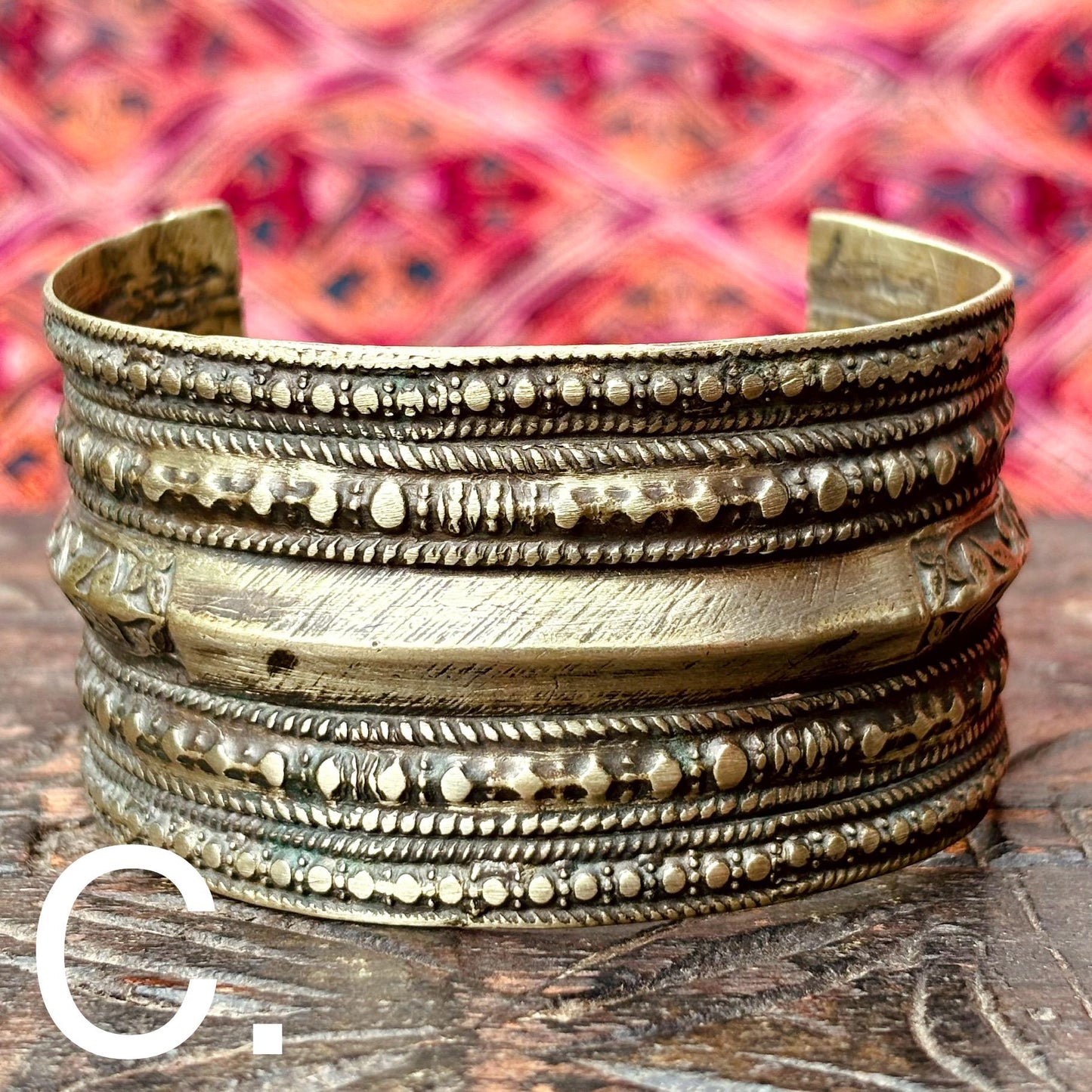 Bracelet tribal boho afghan au choix - Bracelet manchette métal ethnique ancien tribu kuchi vintage