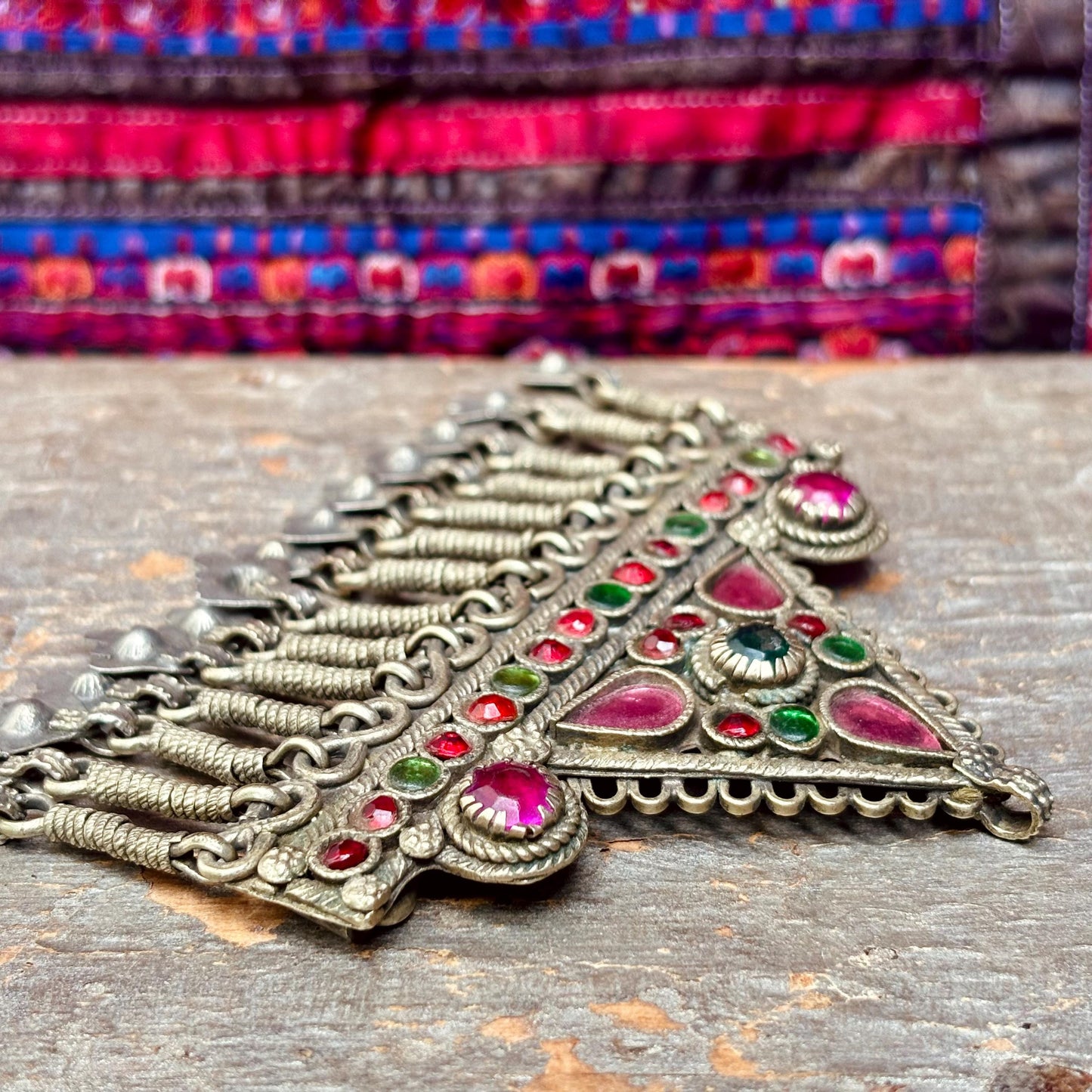 Barrette cheveux vintage,  Bijou de tête oriental boho, Accessoire ethnique tribal Kuchi nomade Afghan,Danse orientale tribal fusion, Cadeau