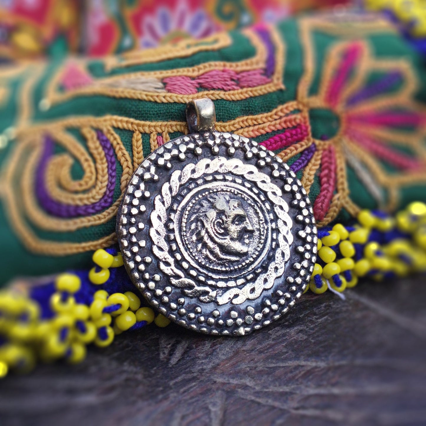 Breloques Afghanes Vintage - Lot 3 Pendentifs Ethniques Kuchi | Création Bijoux