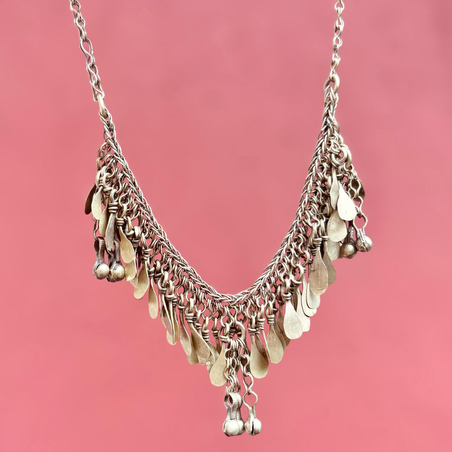 Collier Ras de Cou Tribal Afghan - Plastron Breloques Boho Vintage | Kuchi