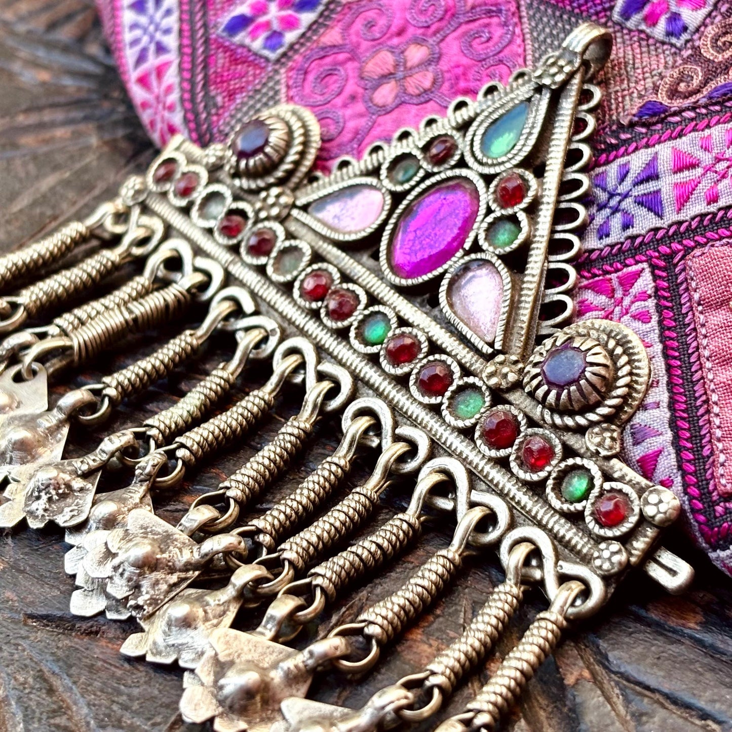 Barrette cheveux ancienne, Bijou ethnique tribal Kuchi nomades Afghans, bijou asiatique oriental boho, Danse orientale tribal fusion, Cadeau