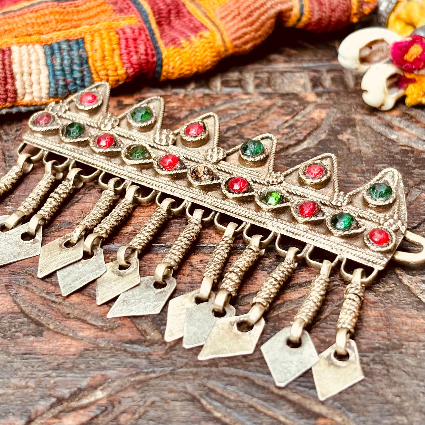 Barrette cheveux ancienne, Bijou ethnique tribal Kuchi nomades Afghans, bijou asiatique oriental boho, Danse orientale tribal fusion, Cadeau