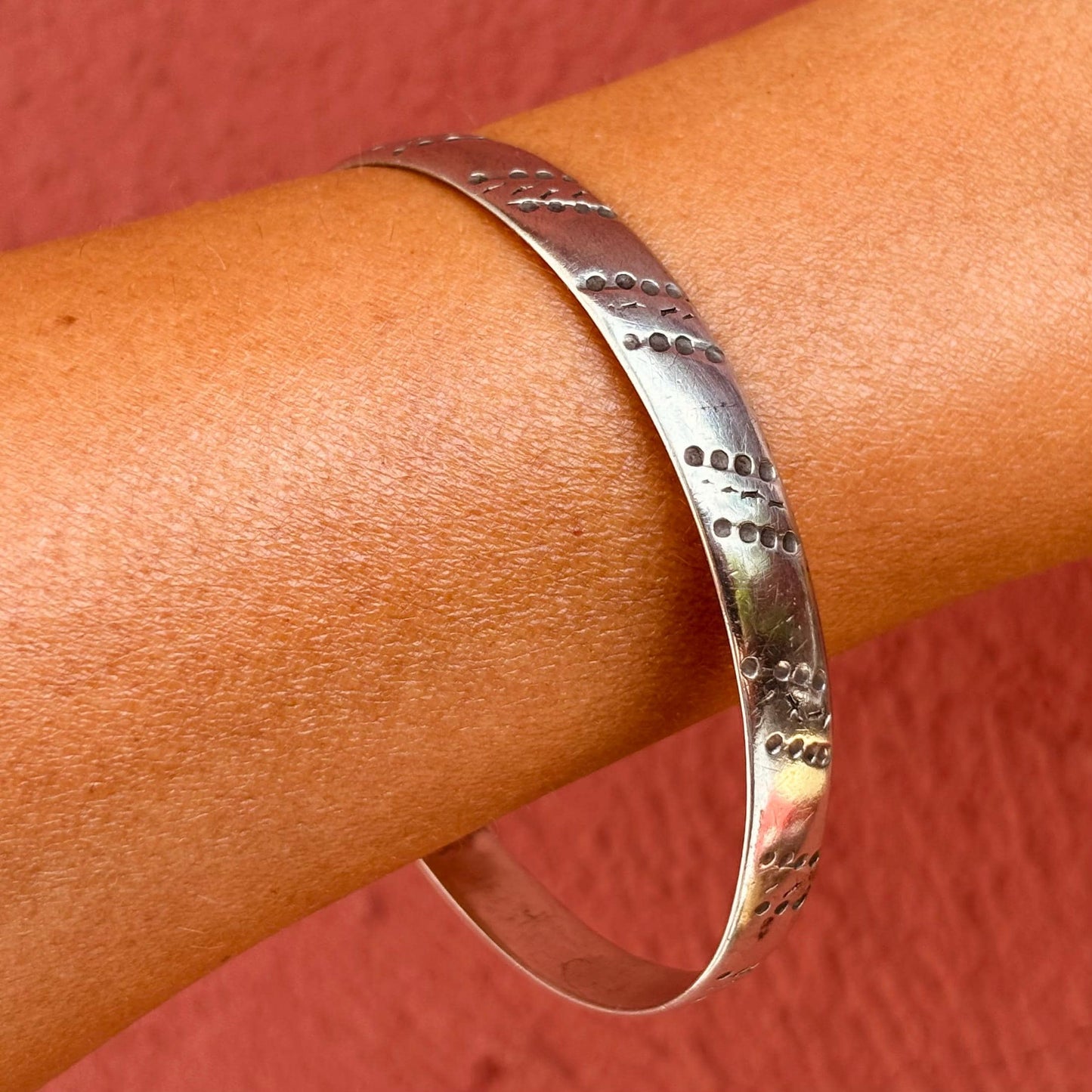 Bracelet berbère argent Maroc ancien - Bijou ethnique tribal vintage authentique