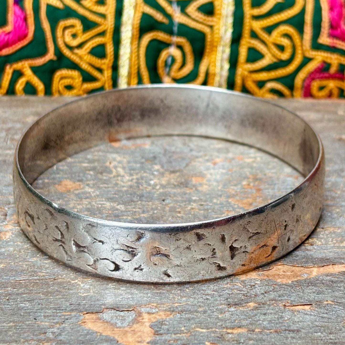 Bracelet antique argent 925 Berbère - Bijou Amazigh vintage du Maroc années 50