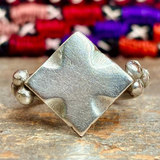 Vieille bague Berbère argent Amazigh - Bijou tribal ancien Maroc Atlas - Bague antique Maghreb