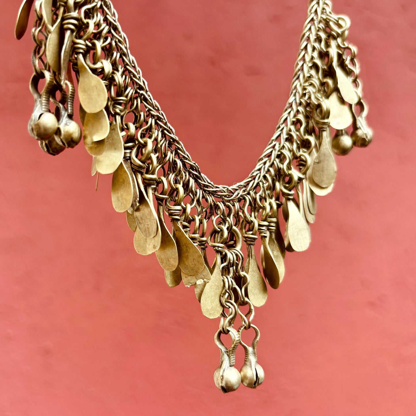 Collier Ras de Cou Tribal Afghan - Plastron Breloques Boho Vintage | Kuchi