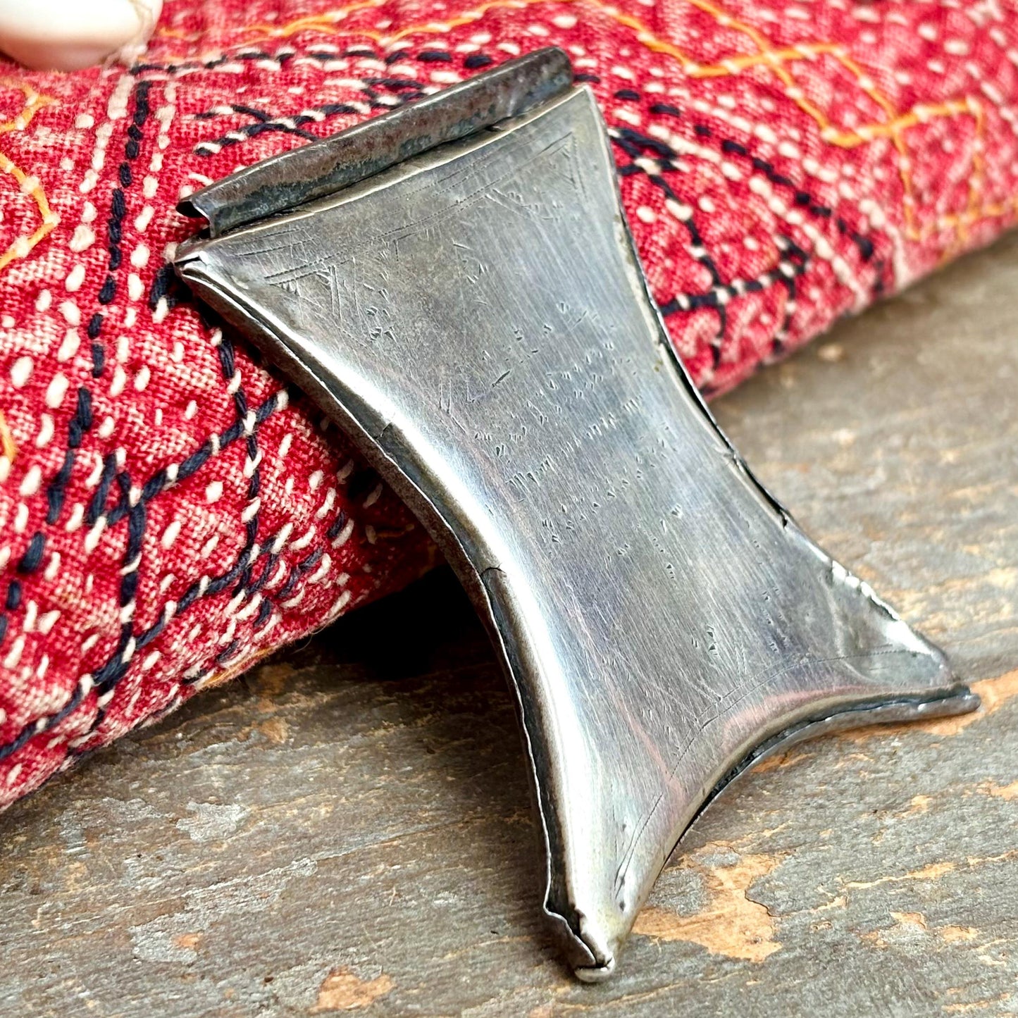 Alter Touareg Anhänger Silber Tcherot - Amulett Sahara Berber Afrika