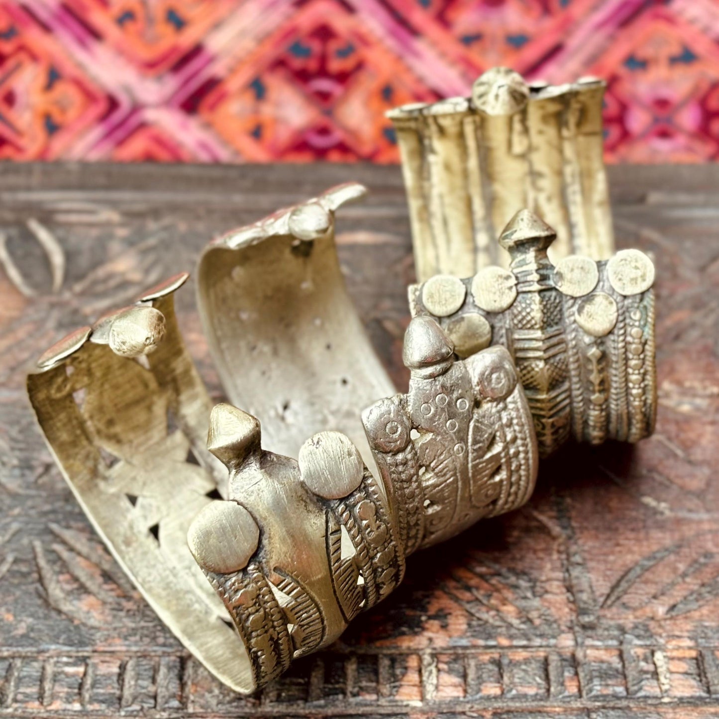 Bracelet tribal boho afghan au choix - Bracelet manchette métal ethnique ancien tribu kuchi vintage