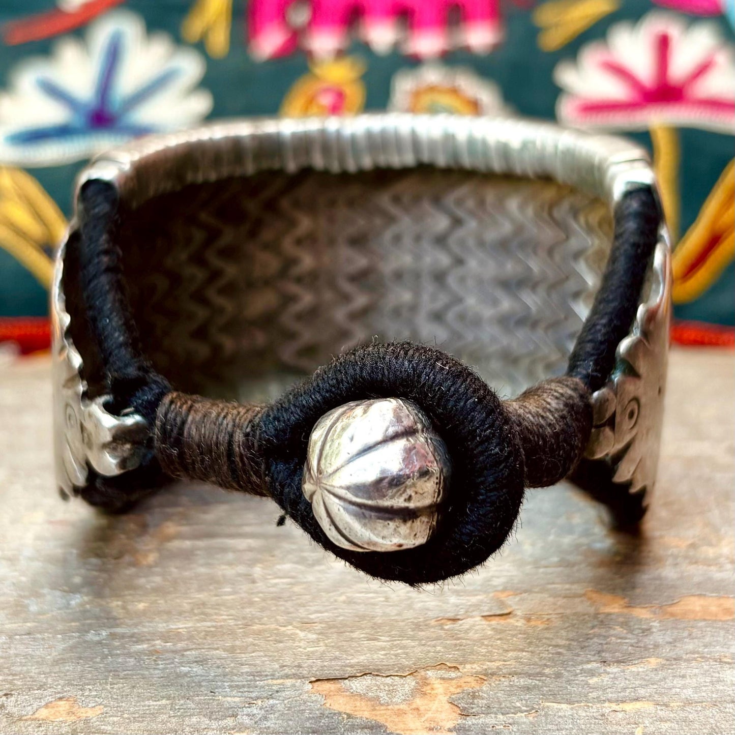 Bracelet argent ancien Bazuband du Rajasthan - Pièce d'exception articulé style Snake