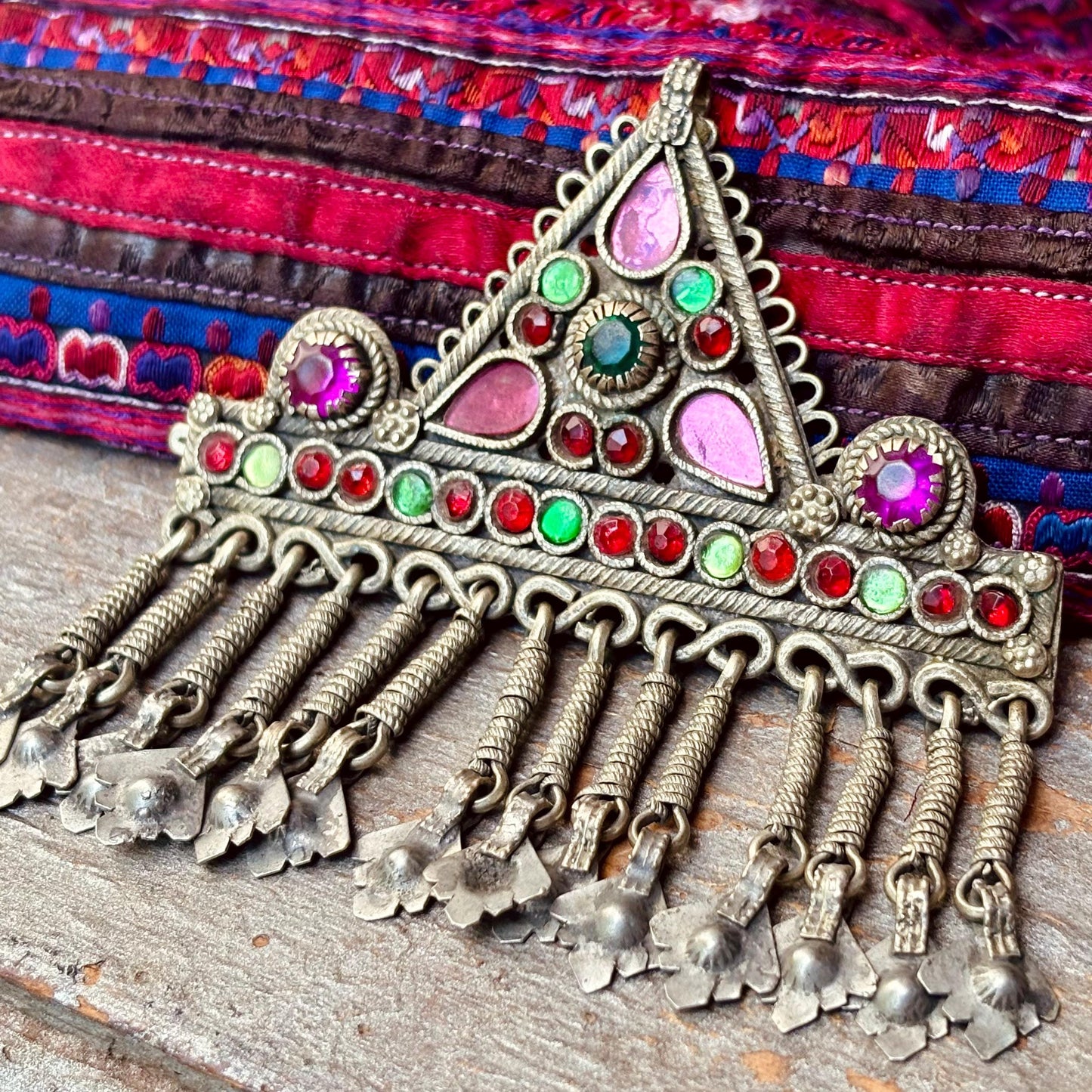 Barrette cheveux vintage,  Bijou de tête oriental boho, Accessoire ethnique tribal Kuchi nomade Afghan,Danse orientale tribal fusion, Cadeau