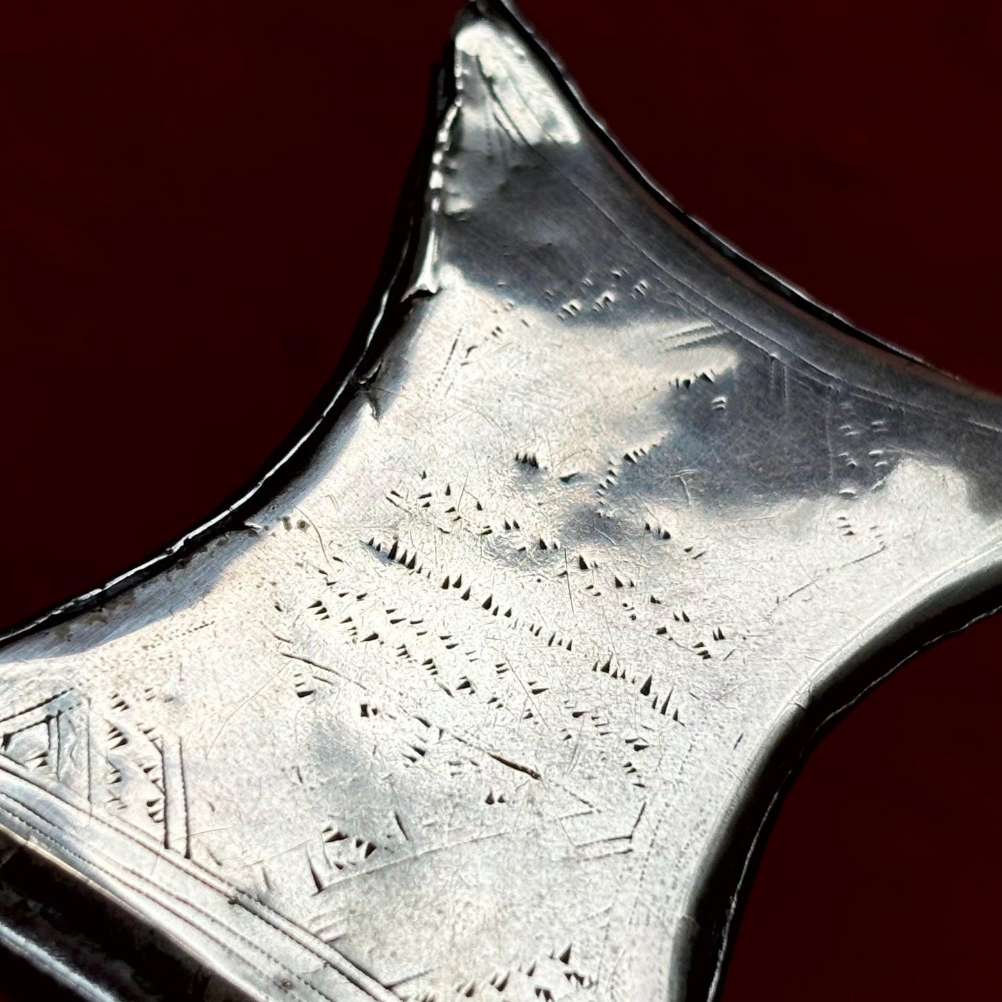 Alter Touareg Anhänger Silber Tcherot - Amulett Sahara Berber Afrika